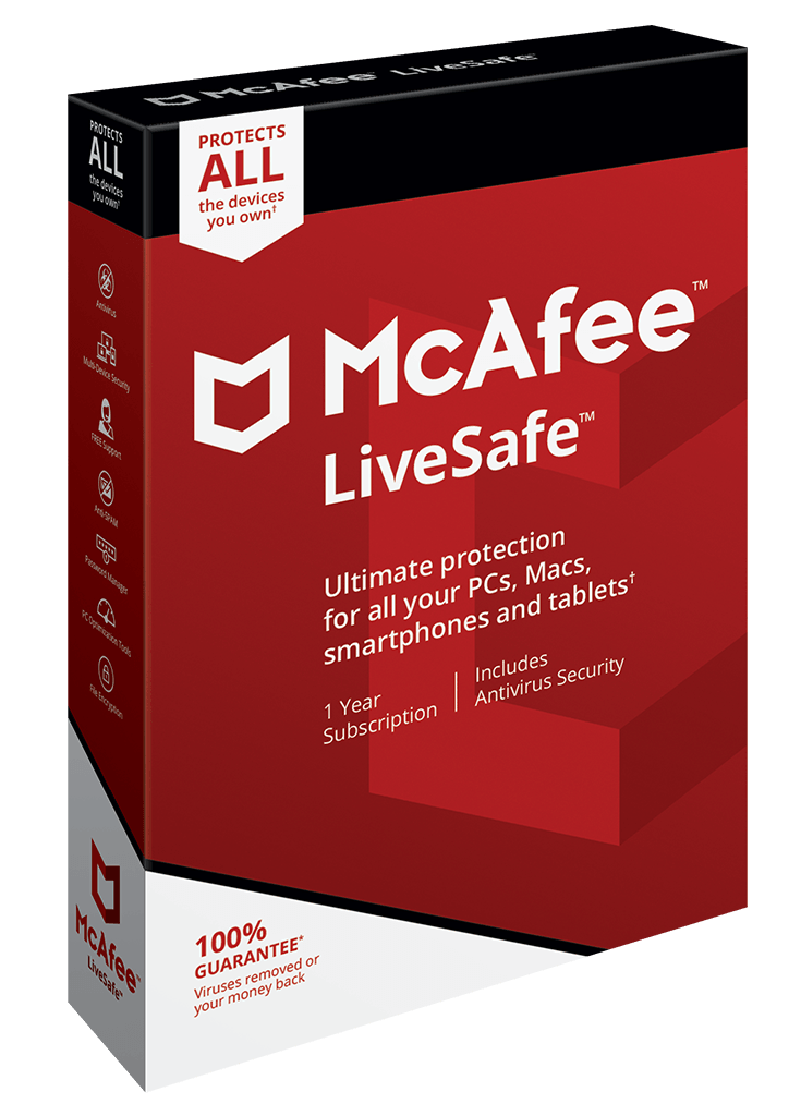 McAfee LiveSafe Unlimited Devices – 1 Year – فايا كودز
